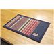 純国産 袋織い草マット 『Fラルフ』 ブルー 70×120cm - 縮小画像1
