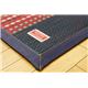 純国産 袋織い草マット 『Fラルフ』 ブルー 70×120cm - 縮小画像3