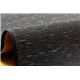 純国産 無地カラーい草ラグカーペット 『Fプラード』 ブラック 95×130cm - 縮小画像2