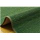 純国産 無地カラーい草ラグカーペット 『Fプラード』 ダークグリーン 95×130cm - 縮小画像2