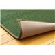 純国産 無地カラーい草ラグカーペット 『Fプラード』 ダークグリーン 95×130cm - 縮小画像4