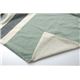 布団カバー 洗える ストライプ柄 インド綿使用 『コロンNSK 掛け布団カバー』 グリーン ダブル 190×210cm - 縮小画像6