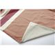 布団カバー 洗える ストライプ柄 インド綿使用 『コロンNSK 掛け布団カバー』 ピンク シングル 150×210cm - 縮小画像6