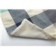 布団カバー 洗える チェック柄 インド綿使用 『サランNSK 枕カバー』 ブルー 43×63cm - 縮小画像6