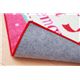 デスクカーペット 女の子 ケーキ柄 『ケーキ』 ピンク 110×133cm - 縮小画像6