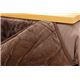 フィラメント素材 省スペース こたつ薄掛け布団単品 『フィリップ』 ブラウン 180×180cm - 縮小画像3