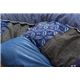 和柄 こたつ厚掛け布団単品 『かすりの』 ブルー 205×315cm - 縮小画像5