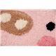 かわいいアクセントマット 『動物マット（ぶた）』 ピンク 約40cm丸 裏面滑りにくい加工 - 縮小画像6