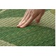 ふっくらボリューム い草ラグカーペット リーフ柄 『NSPアージュ』 グリーン 約200×200cm （裏面：滑りにくい加工） - 縮小画像5