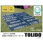 アトピー協会推奨品 タイポグラフィ 洗えるポリプロピレンラグ 『トリド』 約174×174cm