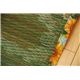 い草ラグカーペット 花柄 『NSひまわり』 約191×191cm （裏面：滑りにくい加工） - 縮小画像5