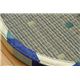 チェアパッド クッション い草クッション 『マリータ』 ブルー 約35cm丸×H3cm 2枚組 - 縮小画像6