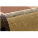 竹ラグカーペット カジュアル カラー糸使用 『DXブロック』 ローズ 約180×180cm（中材：ウレタン） - 縮小画像5