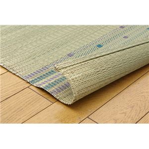 純国産 い草のシーツ(寝ござ) 『球磨川』 ブルー シングル88×180cm(熊本県八代産イ草使用) 純国産 い草のシーツ(寝ござ) 『球磨川』 ブルー シングル88×180cm(熊本県八代産イ草使用)