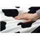 毛布 シングル 寝具 牛柄 アニマル柄 サンゴマイヤー 『ウッシーS IT』 ホワイト 約140×200cm - 縮小画像6