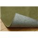 ラグ カーペット 1.5畳 洗える 無地 『イーズ』 グリーン 約130×185cm 裏:すべりにくい加工 （ホットカーペット対応） - 縮小画像6