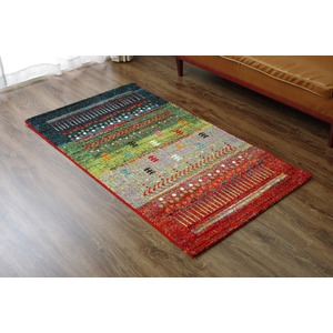 トルコ製 ウィルトン織り カーペット 絨毯 『マリア RUG』 グリーン 約80×140cm 商品画像
