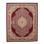 トルコ製 ウィルトン織り カーペット 『ベルミラ RUG』 ワイン 約240×240cm