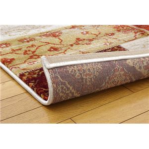 トルコ製 ウィルトン織り カーペット 絨毯 『キエフ RUG』 オレンジ 約240×240cm 商品画像