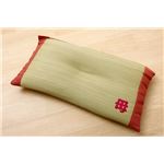 枕 まくら い草枕 消臭 ピロー 国産 『おふくろの枕 くぼみ平枕』 約50×30cm 中材:低反発ウレタンチップ