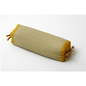 枕 まくら い草枕 消臭 ピロー 国産 無地 高さ調整 『スリムロング 角枕』 イエロー 約40×15cm 商品画像