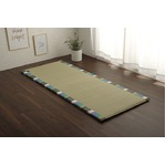 い草マット 国産 マット ごろ寝マット フリーマット 『いろは コンパクトマット』 グリーン 約70×180cm(中：固わた20mm)