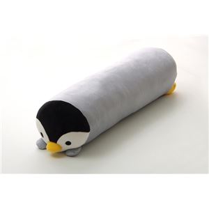 抱きまくら まくら 枕 クッション 動物 『ふわもち アニマル 抱き枕 ペンギン』 ブラック 約20×80cm 商品画像