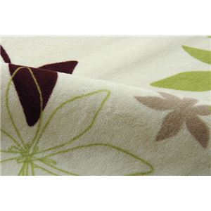 ラグマット カーペット だ円 洗える 抗菌 防臭 『WSプランタ』 グリーン 約100×140cm楕円 (ホットカーペット対応) ラグマット カーペット だ円 洗える 抗菌 防臭 『WSプランタ』 グリーン 約100×140cm楕円 (ホットカーペット対応)