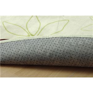 ラグマット カーペット だ円 洗える 抗菌 防臭 『WSプランタ』 グリーン 約140×200cm楕円 (ホットカーペット対応) ラグマット カーペット だ円 洗える 抗菌 防臭 『WSプランタ』 グリーン 約140×200cm楕円 (ホットカーペット対応)
