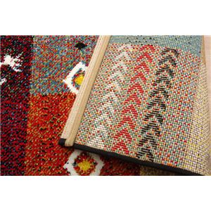 玄関マット フロアマット トルコ製 ウィルトン織り 『フォリア』 レッド 約60×90cm 商品写真2