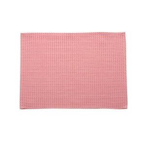 バスマット フロアマット 洗える 吸水 速乾 バリアフリー つまづきにくい 『ワッフル』 ピンク 約35×50cm 商品写真1