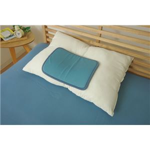 冷感 置き枕 洗える 低反発 接触冷感 『ツインクール 置き枕』 無地 約20×30cm