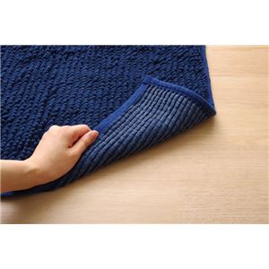 シンプル バスマット/フロアマット 【ネイビー 2枚組 約45×60cm】 長方形 洗える 吸水 速乾 防滑加工 無地 『クリア』 シンプル バスマット/フロアマット 【ネイビー 2枚組 約45×60cm】 長方形 洗える 吸水 速乾 防滑加工 無地 『クリア』