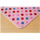 洗える ルームマット 『スピカ』 ピンク 150×150cm（洗濯機丸洗い可能） - 縮小画像6