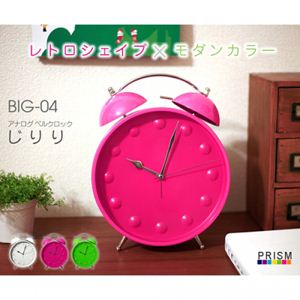 PRISM（プリズム） アナログベルクロック じりり BIG-04 ピンク