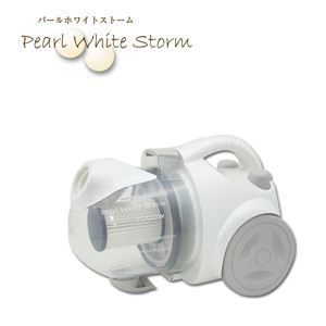 竜巻サイクロン方式バキュームクリーナー パールホワイトストーム E-001
