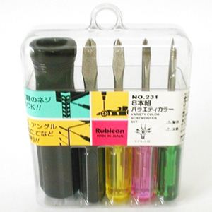 8本組ドライバーセット「バラエティカラー」No231