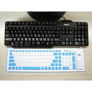 折りたためるキーボード フレキシブルキーボード ブルー