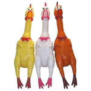大声で鳴くニワトリ(shrilling chicken)43cm イエロー 商品画像
