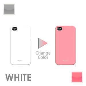 iphone4／4S用色が変わるケース ホワイト - 拡大画像