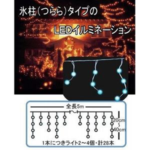 氷柱（つらら）タイプのLEDイルミネーション LED85 - 拡大画像