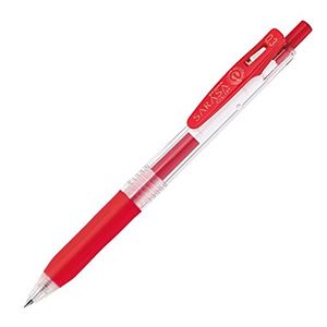 ゼブラ サラサクリップジェルボールペン0.3超極細(赤) 【10個セット】 32-597 - 拡大画像