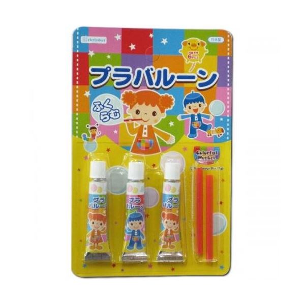デビカ 虹色プラバルーン3本入日本製 110503 【24個セット】 32-393