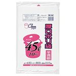 厚口ポリ袋45L 10枚入03LD半透明 PR44 【（60袋×5ケース）合計300袋セット】 38-291