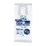 省資源レジ袋東20西35号100枚入HD乳白 RE20 【（60袋×5ケース）合計300袋セット】 38-374