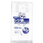 省資源レジ袋東30西40号100枚入HD乳白 RE30 【（30袋×5ケース）合計150袋セット】 38-375