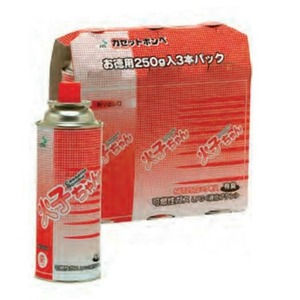 TTSカセットボンベ火子ちゃん（250g×3本入） 【（16パック×3ケース）48パック セット】 38-481