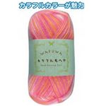 WAFUWA カラフルモヘア25g2ピンク白オレンジ 段染 【5個セット】 23-523