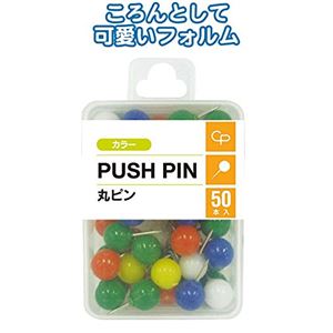 カラー丸ピン(50P) 【12個セット】 32-319 商品画像