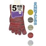 5本指ショートソックス(日本製) 【10個セット】 34-742